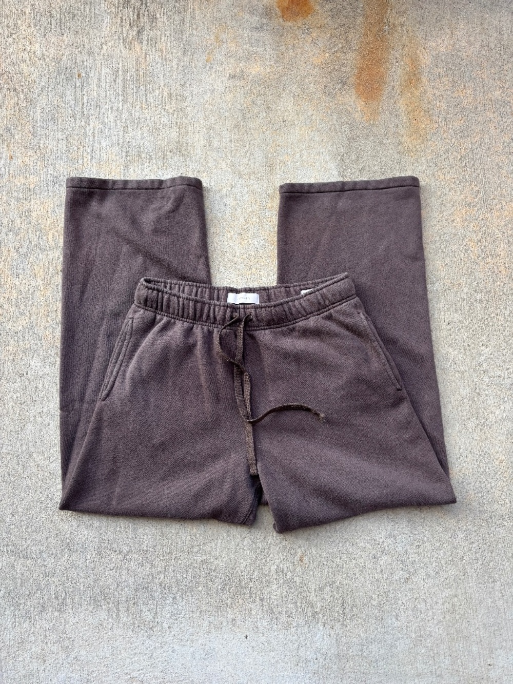 NWOT PacSun Washed Brown Extreme Baggy Wide Leg Sweatpants L Skater Y2K Lounge